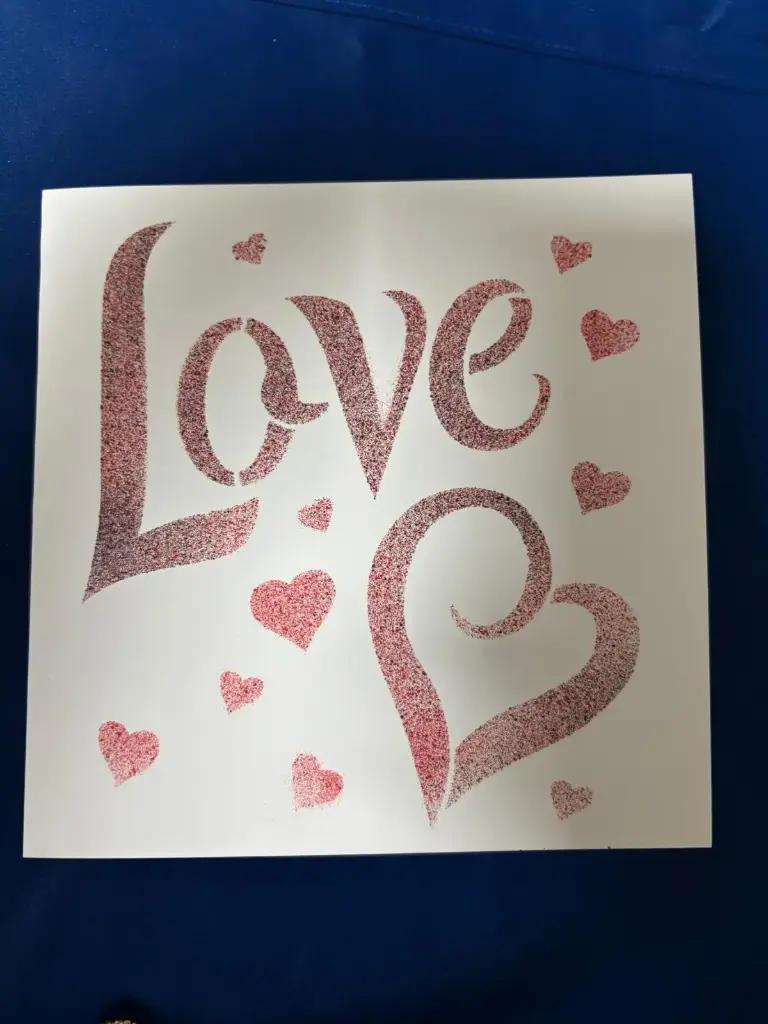 Blankokarte mit Love