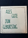 Geburtstagskarte grün mit Rand