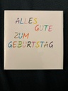 Geburtstagskarte Schrift mit Glitzer