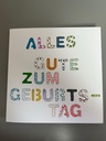 Geburtstagskarte mit Muster