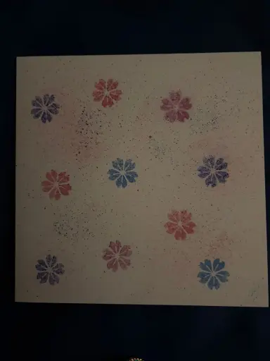 Blanko Karte mit Blumen