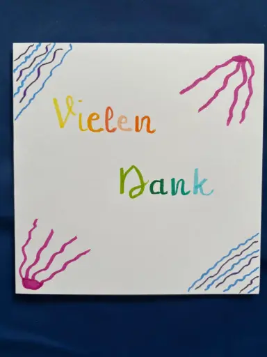 Dankeskarte farbig