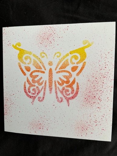 Blanko Karte Schmetterling