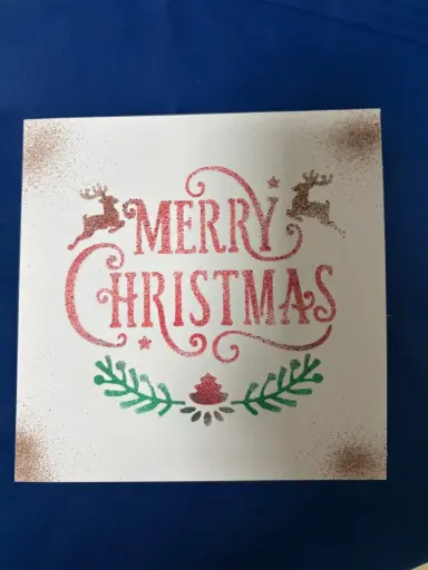 Merry Christmas mit Renntier