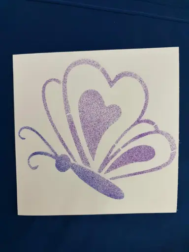 Blanko Karte mit Schmetterling